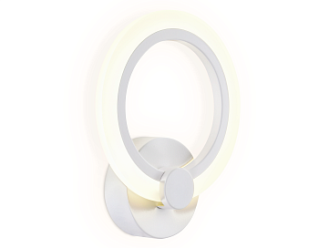 Настенный светодиодный светильник FA529 WH белый 6400K/3000K/4200K 12W 230*190*60 Ambrella Light