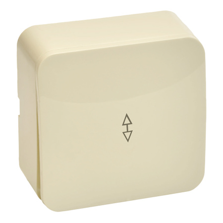 Переключатель открытой установки 1-клавишный, STEKKER, 250В, 10А, IP20, серия София, слоновая кость, MSW10-12-04