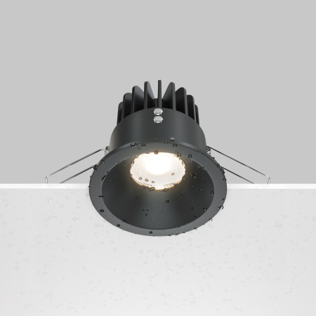 Встраиваемый светильник LED 12Вт Черный IP65 Downlight DL034-L12W3K-D-B Technical Maytoni