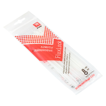 Хомут P6,6 стандартный (б), 2,5x150 (100шт) FlexLock PROxima EKF