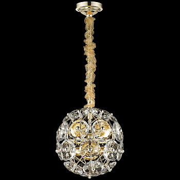 Люстра подвесная Белое золото/Прозрачный E14 6*40Вт WE110.06.303 WERTMARK