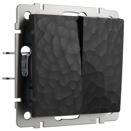 Hammer Механизм выключателя СУ 2 кл. 10А Черный IP20 Werkel