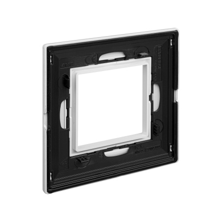 Рамка из металла, "Avanti", белая, 1 пост (2 мод.) DKC