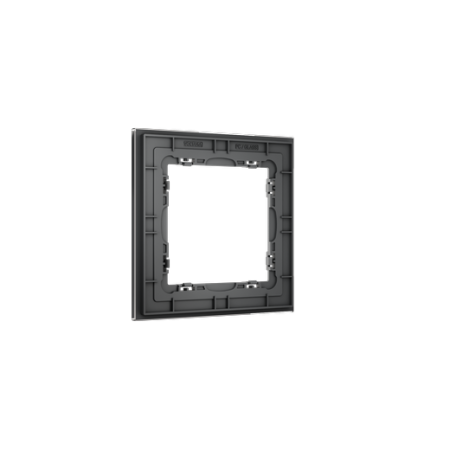 Рамка стеклянная Voltum S70 на 1 пост, (графит, стекло)