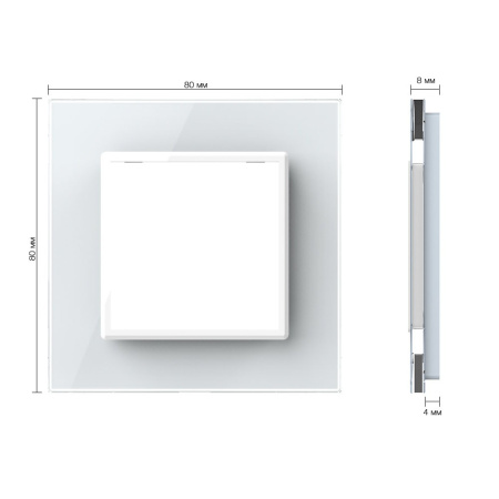 Рамка для розетки Белая Livolo