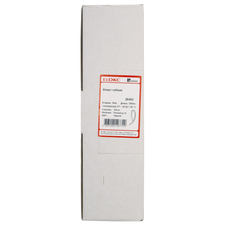 Хомут P12 гибкий, черный, 6х290 DKC