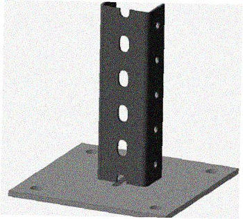 Стойка напольная (потолочная) СНП1000 УХЛ1,горячее цинкование, S2,5