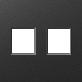 Donel A07 матовый карбон накладка 2-я для розеток RJ45,TV,SAT, серия DB