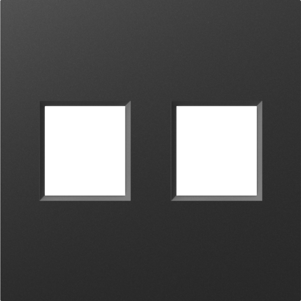 Donel A07 матовый карбон накладка 2-я для розеток RJ45,TV,SAT, серия DB