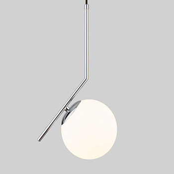 Подвесной светильник с плафоном 1*E27 60Вт хром IP20 Frost (50153/1 хром) Eurosvet