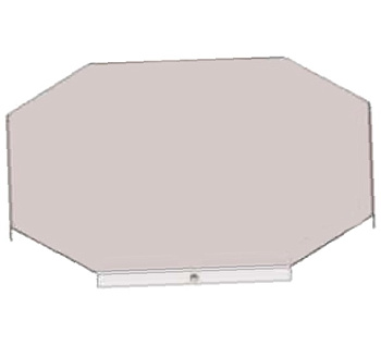 Крышка к крестообразному лотку замковому КЛКЗ 150 УТ1,5, горячее цинкование, S0,8