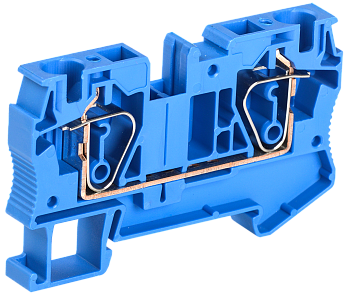 Клемма пружинная КПИ 2в-6 57А синяя IEK