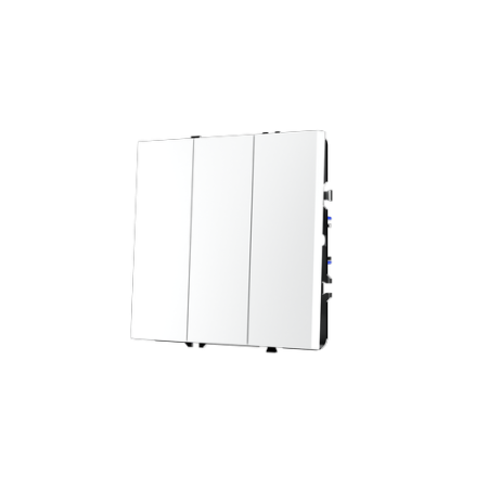 Выключатель встраиваемый Voltum S70 трехклавишный 10А, (белый матовый)