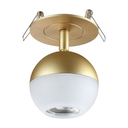 Св-к встр.IP20 GU10 9W 220V GARN матовое золото NOVOTECH