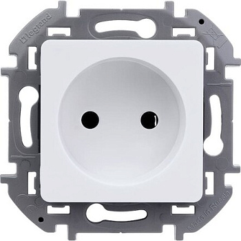 INSPIRIA Механизм розетки без лицевой панели СУ 1 мест. без зазем. 16А белый IP20 Legrand