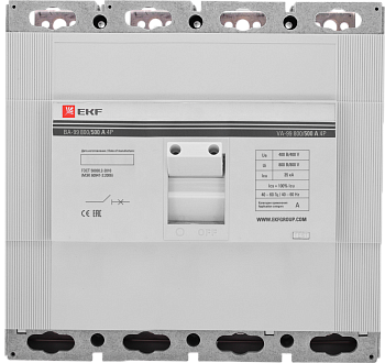 Выключатель автоматический ВА-99 800/500А 4П 35кА EKF PROxima