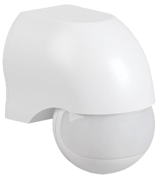 Датчик движения ДД-010 1100Вт 180град 10м IP44 белый IEK