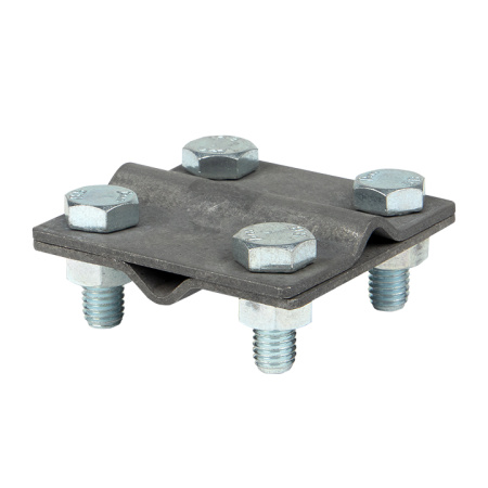 Зажим крестовидный прут-прут (пластина 57x57мм) HZ PROxima EKF