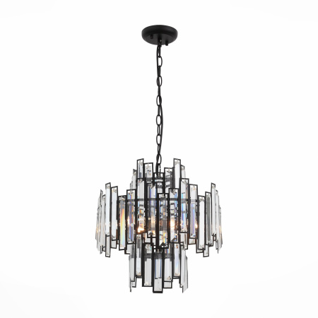 Люстра подвесная Черный/Черный, Прозрачный E14 6*40Вт SL665.443.06 ST LUCE