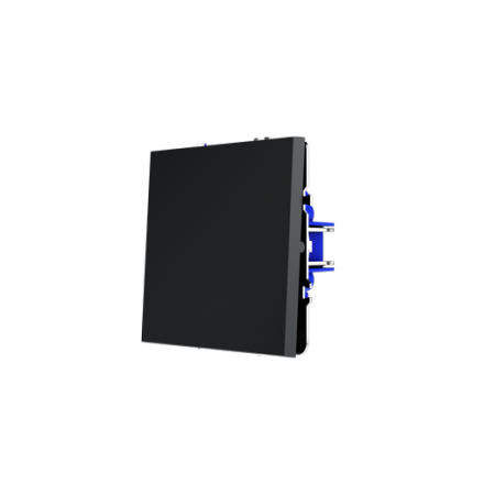 Перекрестный переключатель встраиваемый Voltum S70 одноклавишный 10А, (графит)