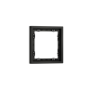 Рамка пластиковая Voltum S70 на 1 пост, (черный матовый)