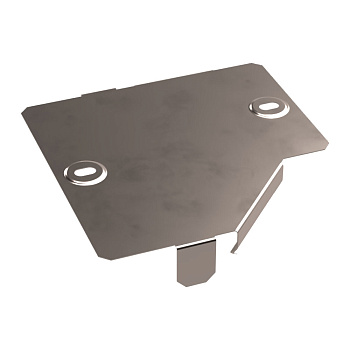 Крышка переходника левого Стандарт INOX (AISI 409) 150х100 Промрукав