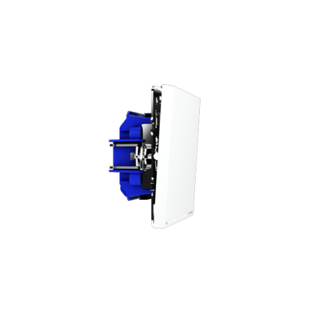 Проходной переключатель встраиваемый Voltum S70 одноклавишный с подсветкой 10А, (белый матовый)