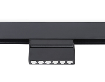 Светильник светодиодный поворотный для шинопровода Magnetic GL4040 BK черный IP20 6W 4200K 48V 24° 115*22*105 Ambrella Light