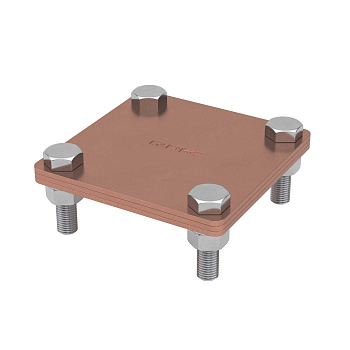 Соединитель полоса-полоса, 80х70 мм, медь DKC