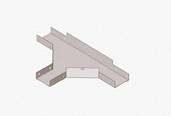 Лоток тройниковый глухой ОТГ 400х60 УХЛ1, горячее цинкование, S1,5