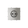 Розетка встраиваемая Voltum S70 с заземлением 16А, (шелк)