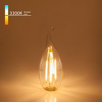 Филаментная светодиодная лампа "Свеча на ветру" C35 E14 9Вт 3300К (a050138) Elektrostandard