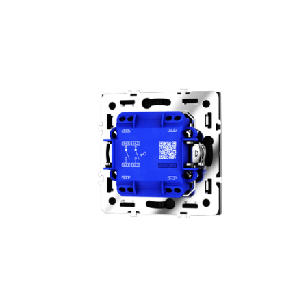 Выключатель встраиваемый Voltum S70 двухклавишный 10А, (графит)