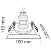 Встраиваемый светильник 1*GU10 35Вт Белый IP20 Gyps Modern DL007-1-01-W Technical