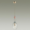 Подвес E14 1*40W BIZET золото/разноцветн./керамика/стекло B ODEON LIGHT