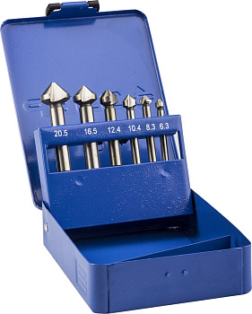 Набор зенкеров, 6 шт(М3-М10), Профессионал ЗУБР