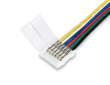 Соединитель гибкий односторонний для светодиодной ленты 5050 12/24V (6 конт.) 150 мм GS7351 (5шт) Ambrella Light