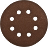 Круг шлифовальный "СТАНДАРТ" из абразивной бумаги на велкро основе, 8 отв., Р120, 125мм, 5шт ЗУБР