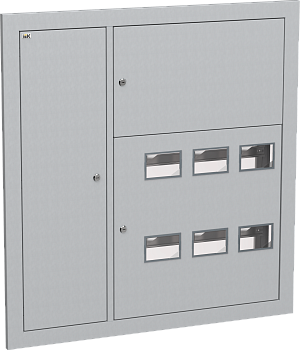 Корпус металлический ЩЭ-6-Э 36 IP31 (слаботочный отсек слева) LIGHT IEK