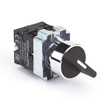 Переключатель NP2-BD34, 3 положения фиксацией, 2НЗ, IP40 (R) CHINT