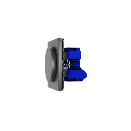 Светорегулятор встраиваемый Voltum S70 поворотно-нажимной 600 Вт, (титан)
