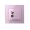 Розетка акустическая SOUND Розовая Livolo