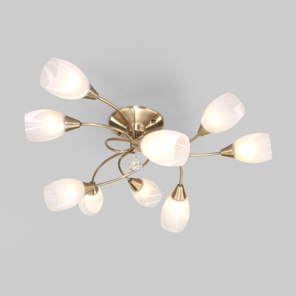 Люстра потолочная 9*E27 60Вт античная бронза IP20 Virginia (2275/9 античная бронза) Eurosvet