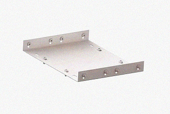 Соединитель лотковый замковый СЛЗ-100х100х1,5 УТ1,5, оцинкованный лист, S1,5