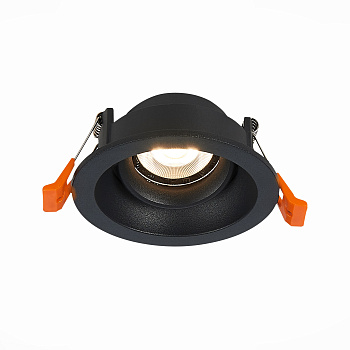 Светильник встраиваемый Черный GU10 1*50Вт D94xH40 220В Без ламп ST208.408.01 ST LUCE