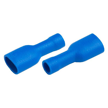 Разъем РпИмп 2-250 (плоский, изолированный полностью) "мама" GRIF-2-7,4 Синий, 100 штук General