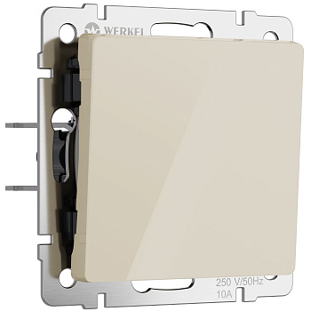 Встраиваемые механизмы Выключатель одноклавишный (айвори акрил) IP20 Werkel