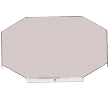 Крышка к крестообразному лотку замковому КЛКЗ 200 УТ1,5, горячее цинкование, S0,8