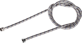 Подводка гибкая для воды, оплетка из нержавеющей стали, г/ш 1/2" - 2м ЗУБР