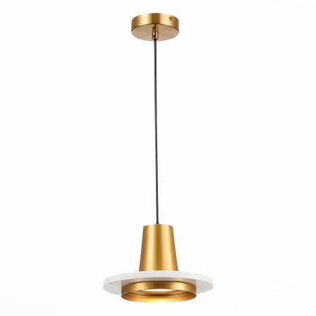 Светильник подвесной Латунь/Ланунь, Белый LED 1*12Вт 3000К SL1212.203.01 ST LUCE